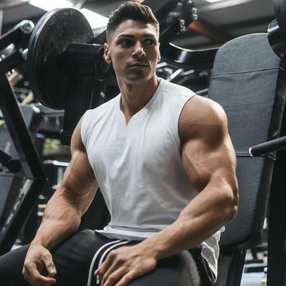 Men's V-Neck Athletic Tank Top