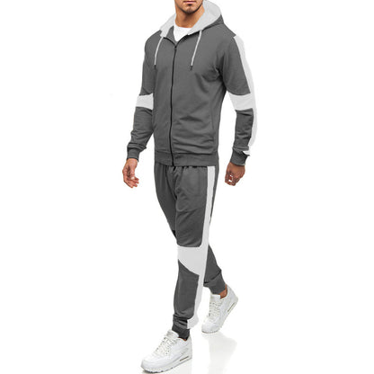 Men's Colorblock Hoodie Set