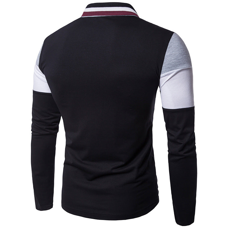Men's Slim Fit Long Sleeve Polo