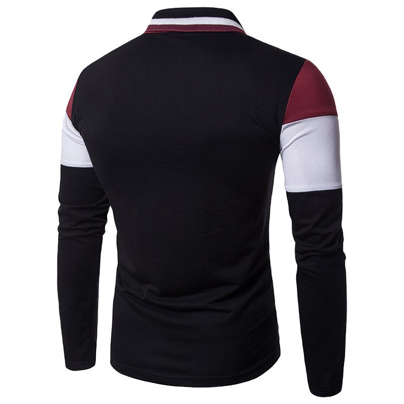 Men's Slim Fit Long Sleeve Polo