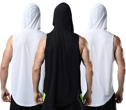 Men's Quick-Dry Hooded Tank Top