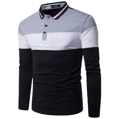 Men's Slim Fit Long Sleeve Polo