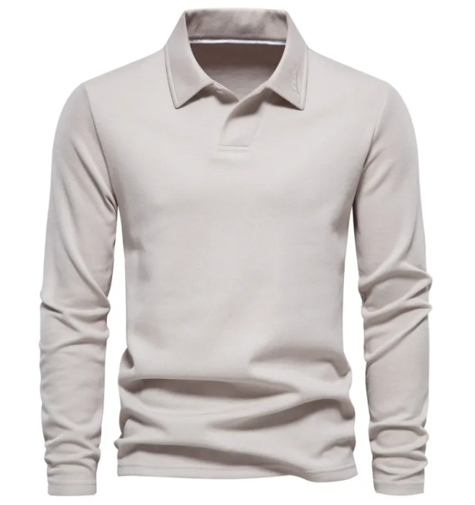 Men's Long Sleeve Lapel Top