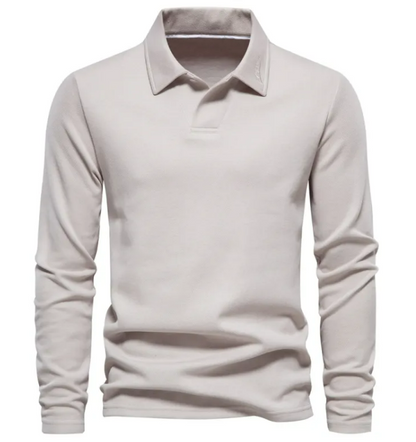 Men's Long Sleeve Lapel Top