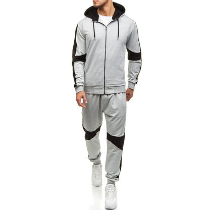 Men's Colorblock Hoodie Set