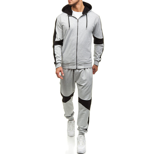 Men's Colorblock Hoodie Set