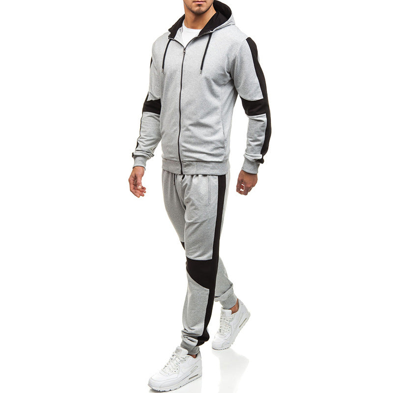 Men's Colorblock Hoodie Set