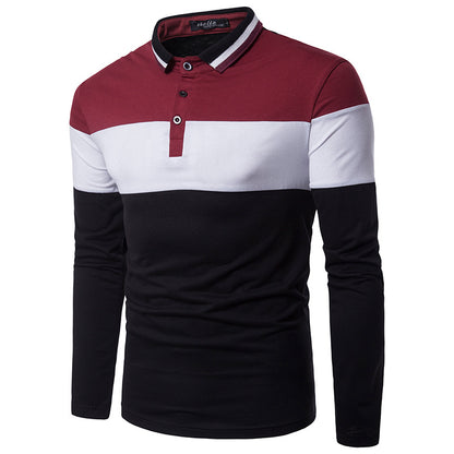 Men's Slim Fit Long Sleeve Polo