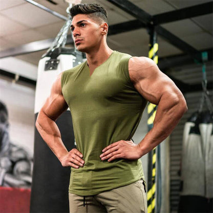 Men's V-Neck Athletic Tank Top