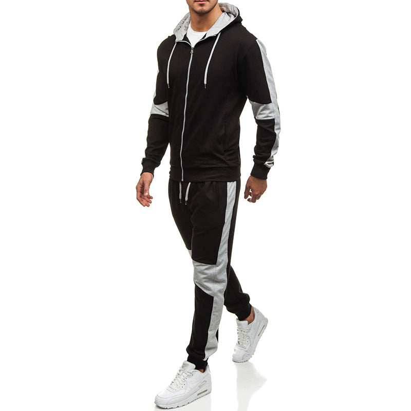 Men's Colorblock Hoodie Set